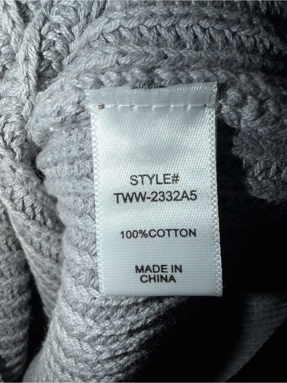 Zenana Outfitters Gray Ribbed Crewneck Pocket Sweater NWOT - Picture 9 of 9